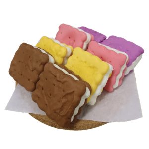 COOKIE-SHAPED STEAMED BUN (FILLED)